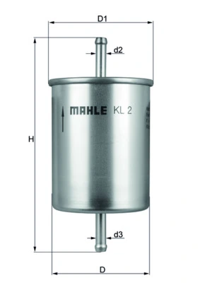 Mahle Фильтр топлива KL2
