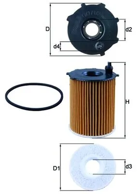 Mahle Фильтр масла OX171/2D