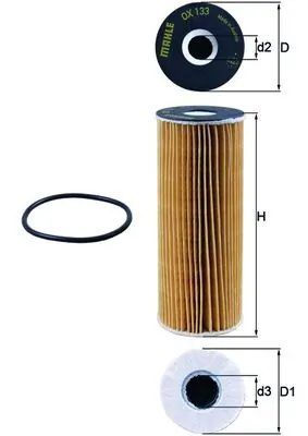 Mahle Фильтр масла OX133D