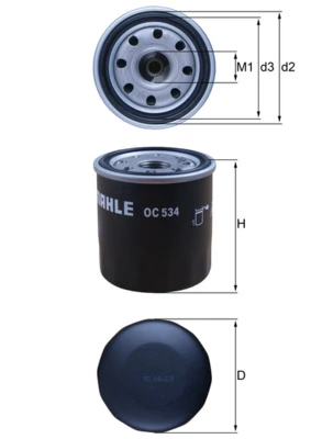 Mahle Фильтр масла OC534