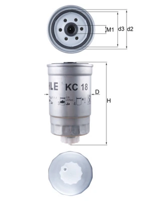 Mahle Фильтр топлива KC18