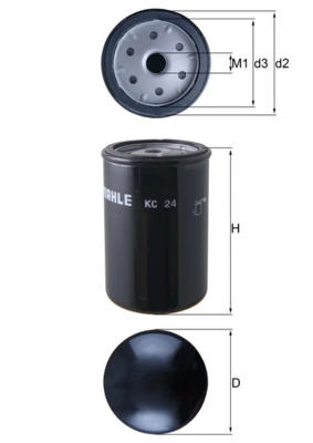 Mahle Фильтр топлива KC24
