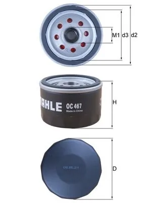 Mahle Фильтр масла OC467