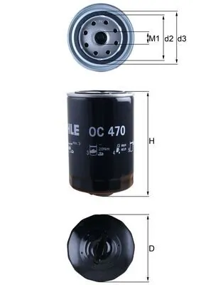 Mahle Фильтр масла OC470
