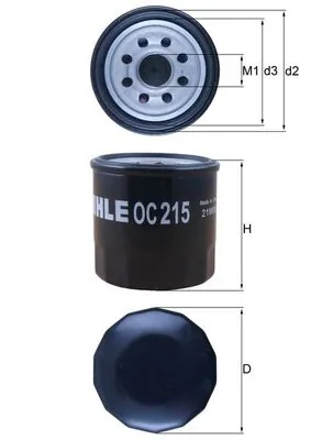 Mahle Фильтр масла OC215
