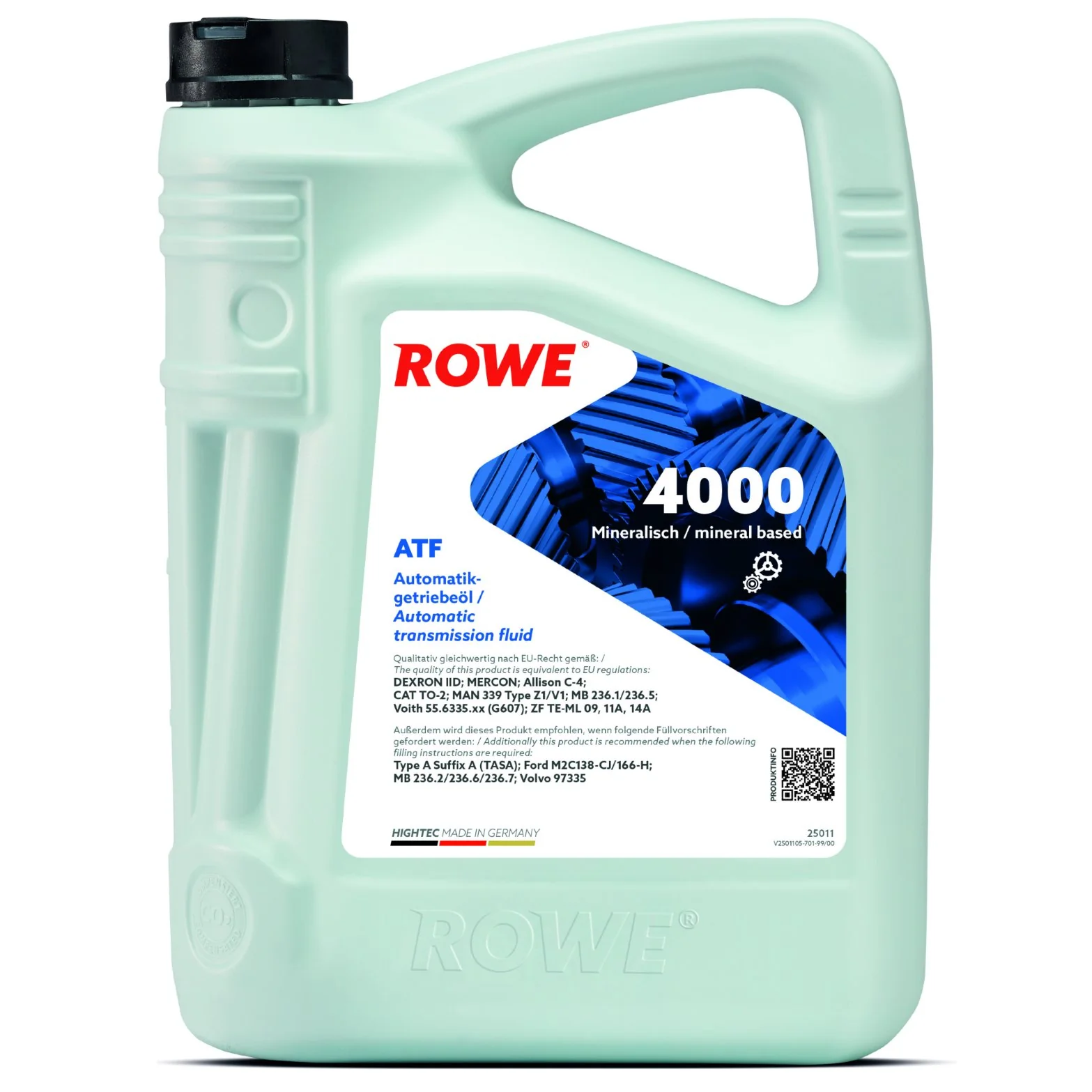 Олива коробки передач HIGHTEC ATF 4000 (25011)