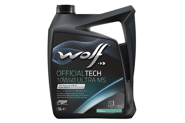 Моторна олива WOLF OFFICIALTECH 10W40 ULTRA MS