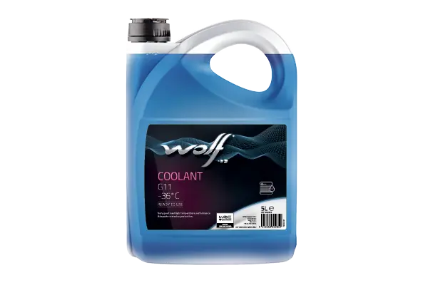 Антифриз WOLF COOLANT G11 (синій, готовий -36°C)