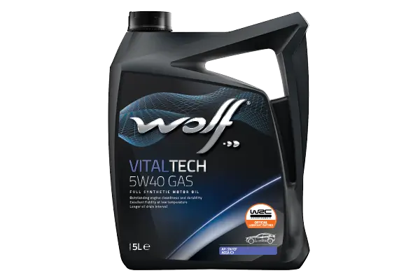 Моторна олива WOLF VITALTECH 5W40 GAS