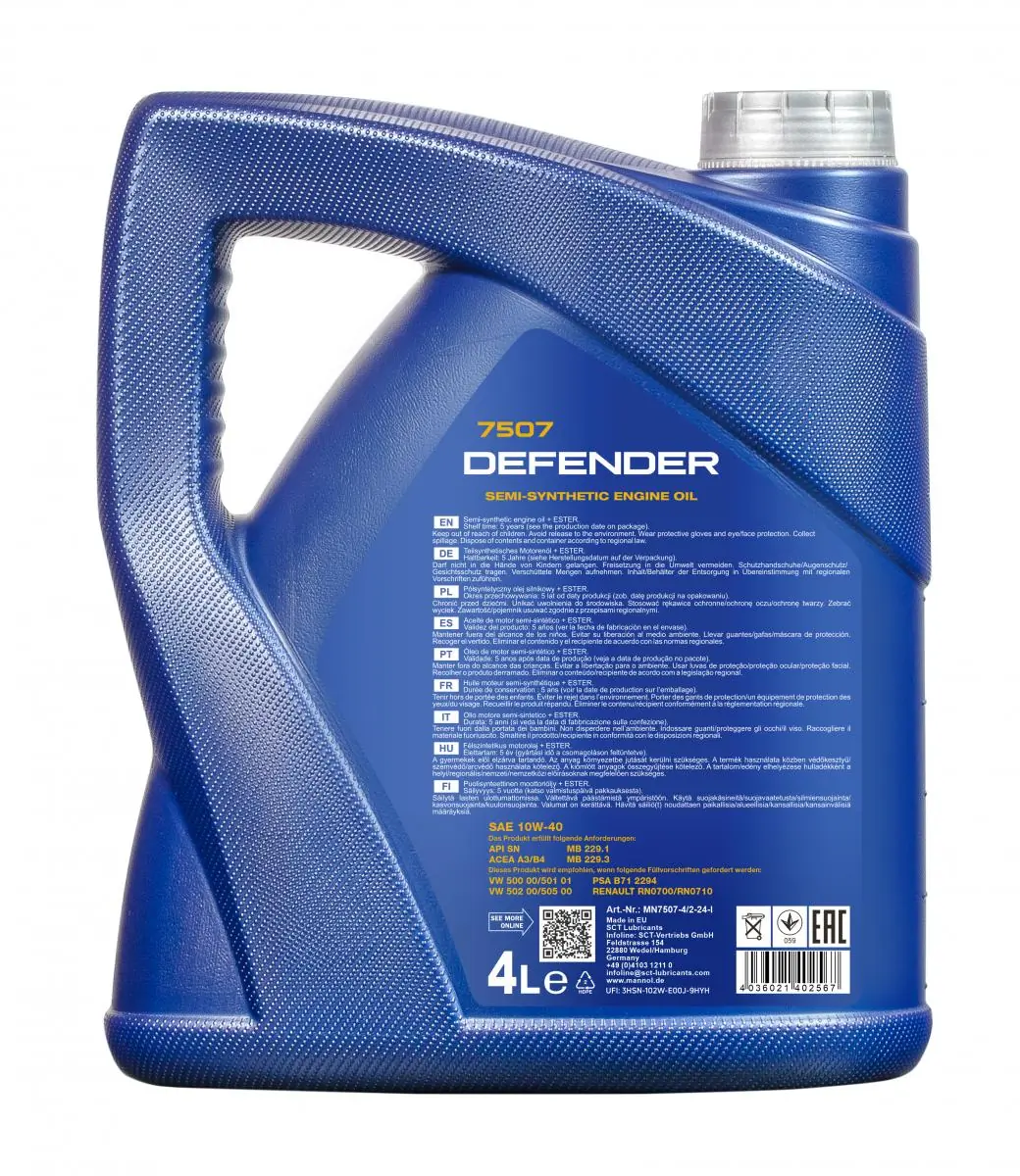 Mannol Defender 10W-40 SN