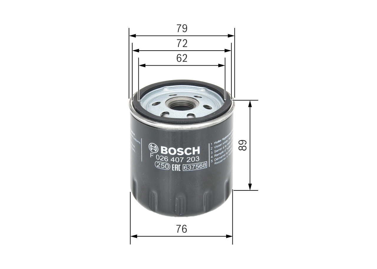 BOSCH МАСТИЛЬНИЙ ФІЛЬТР