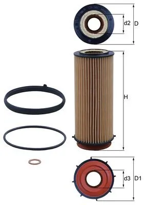 Mahle Фильтр масла OX560D