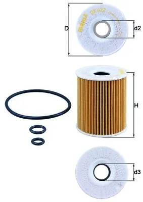 Mahle Фильтр масла OX422D