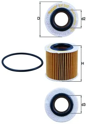 Mahle Фильтр масла OX360D
