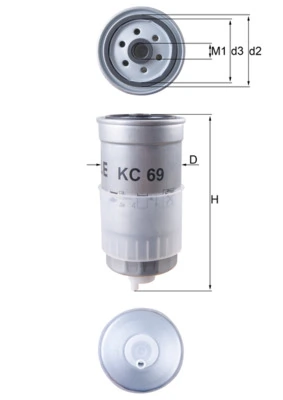 Mahle Фильтр топлива KC69