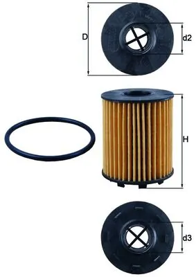 Mahle Фильтр масла OX371D