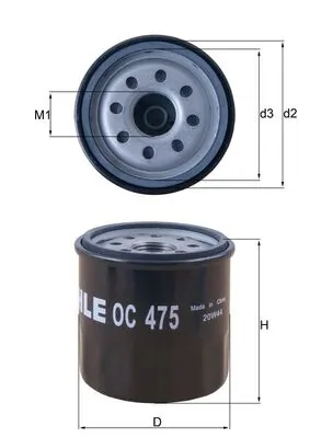 Mahle Фильтр масла OC475