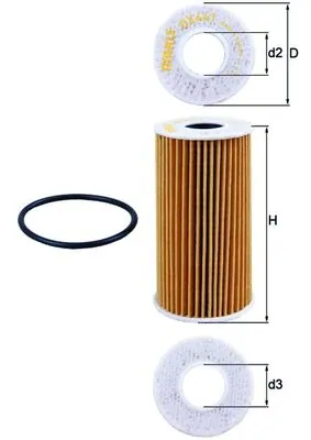 Mahle Фильтр масла OX441D