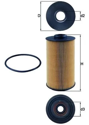Mahle Фильтр масла OX152/1D