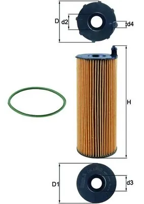 Mahle Фильтр масла OX196/3D