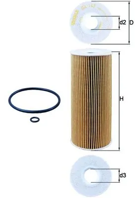 Mahle Фильтр масла OX143D