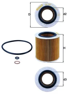 Mahle Фильтр масла OX387D