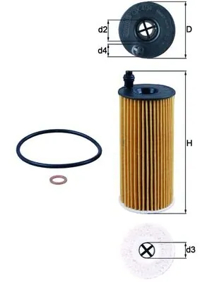 Mahle Фильтр масла OX404D