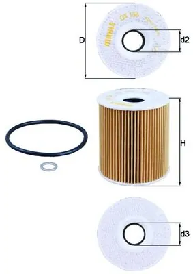 Mahle Фильтр масла OX156D