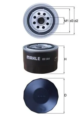 Mahle Фильтр масла OC384