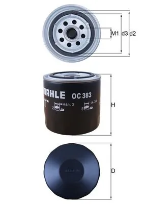 Mahle Фильтр масла OC383
