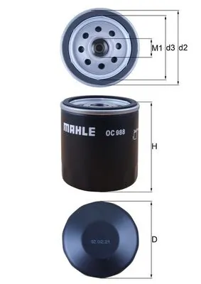 Mahle Фильтр масла OC988