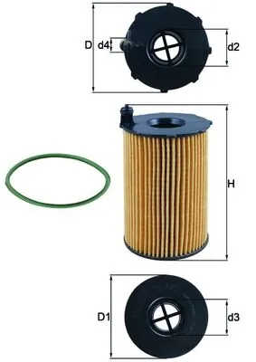 Mahle Фильтр масла OX420D
