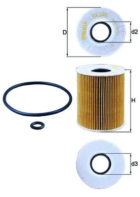 Mahle Фильтр масла OX203D
