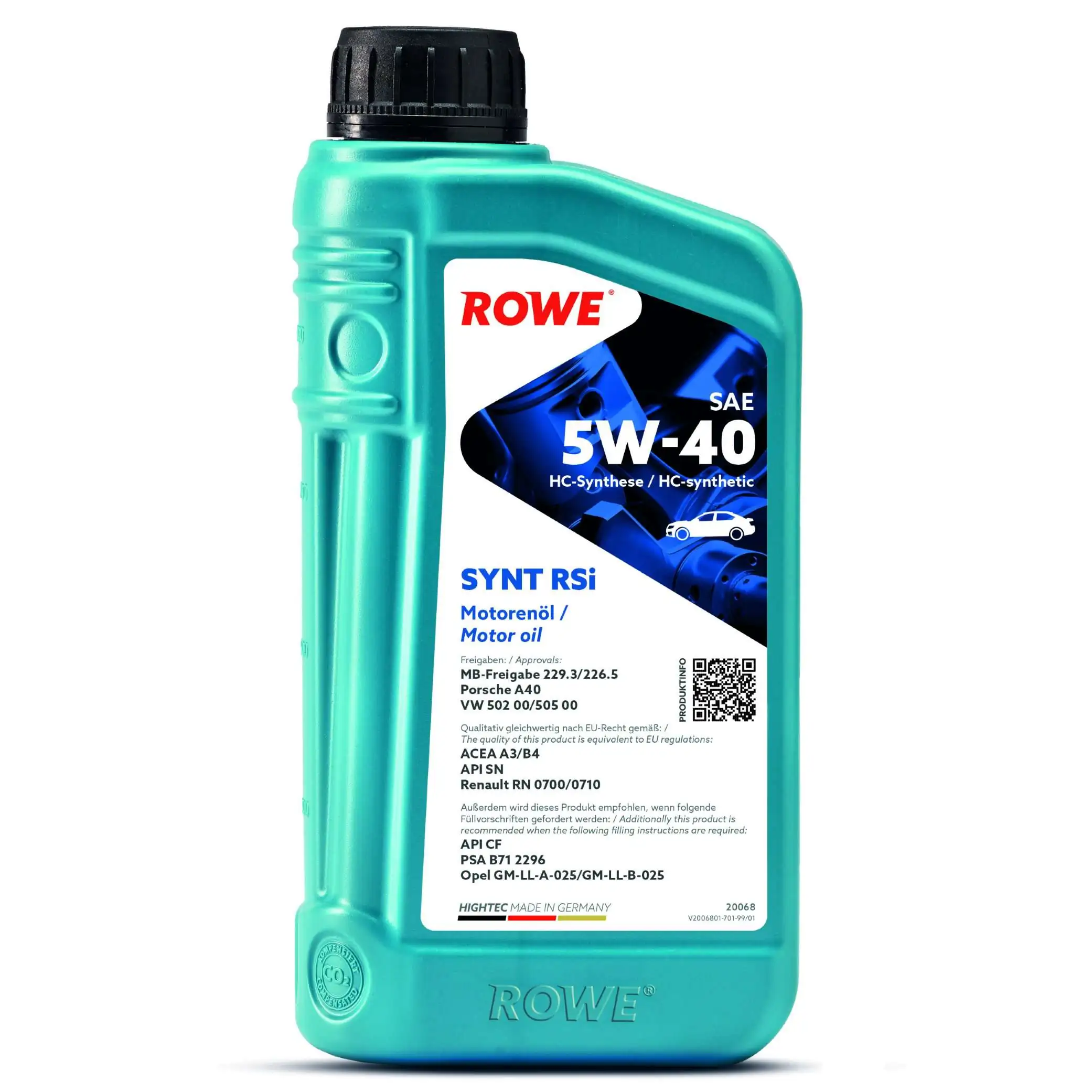 Моторна олива HIGHTEC SYNT RSi SAE 5W-40 (20068)