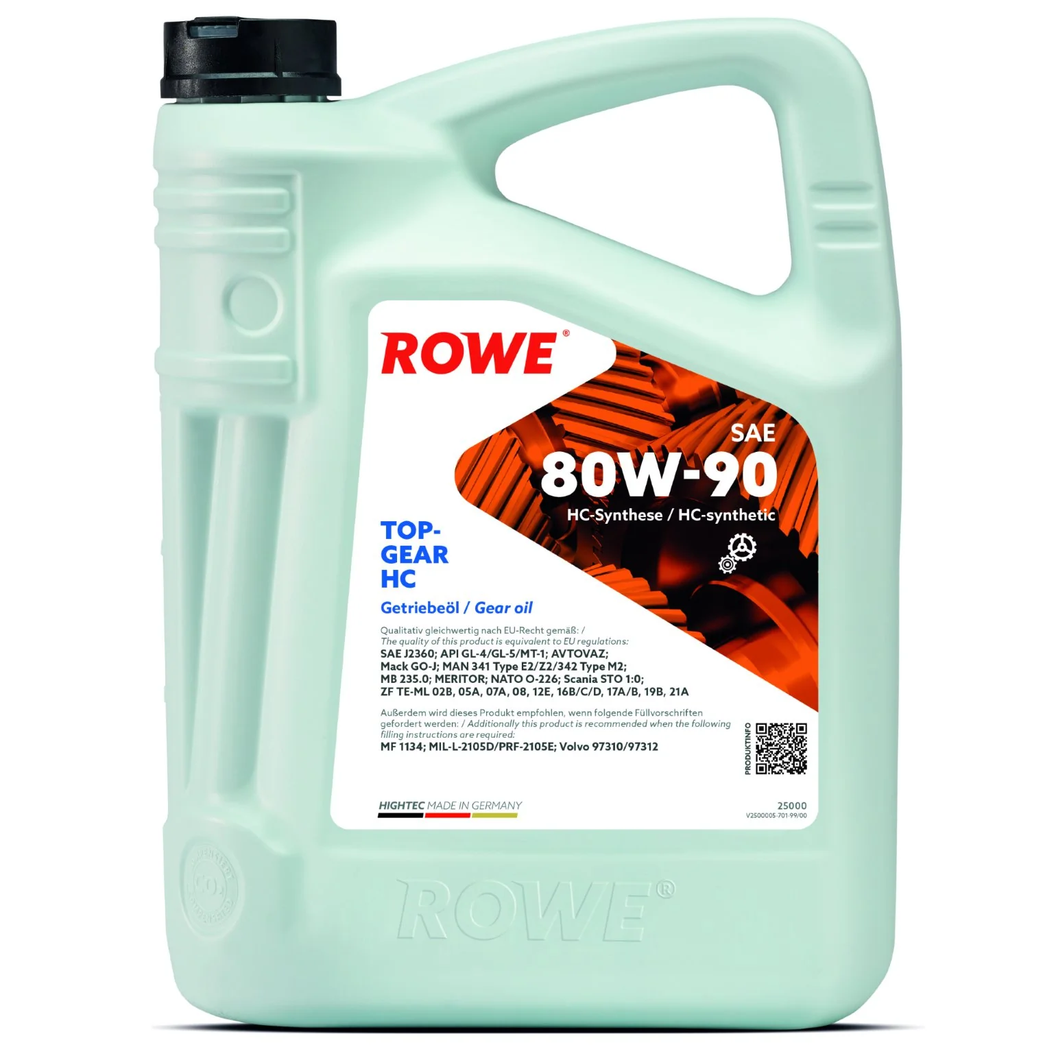 Олива коробки передач HIGHTEC TOPGEAR SAE 80W-90 HC (25000)