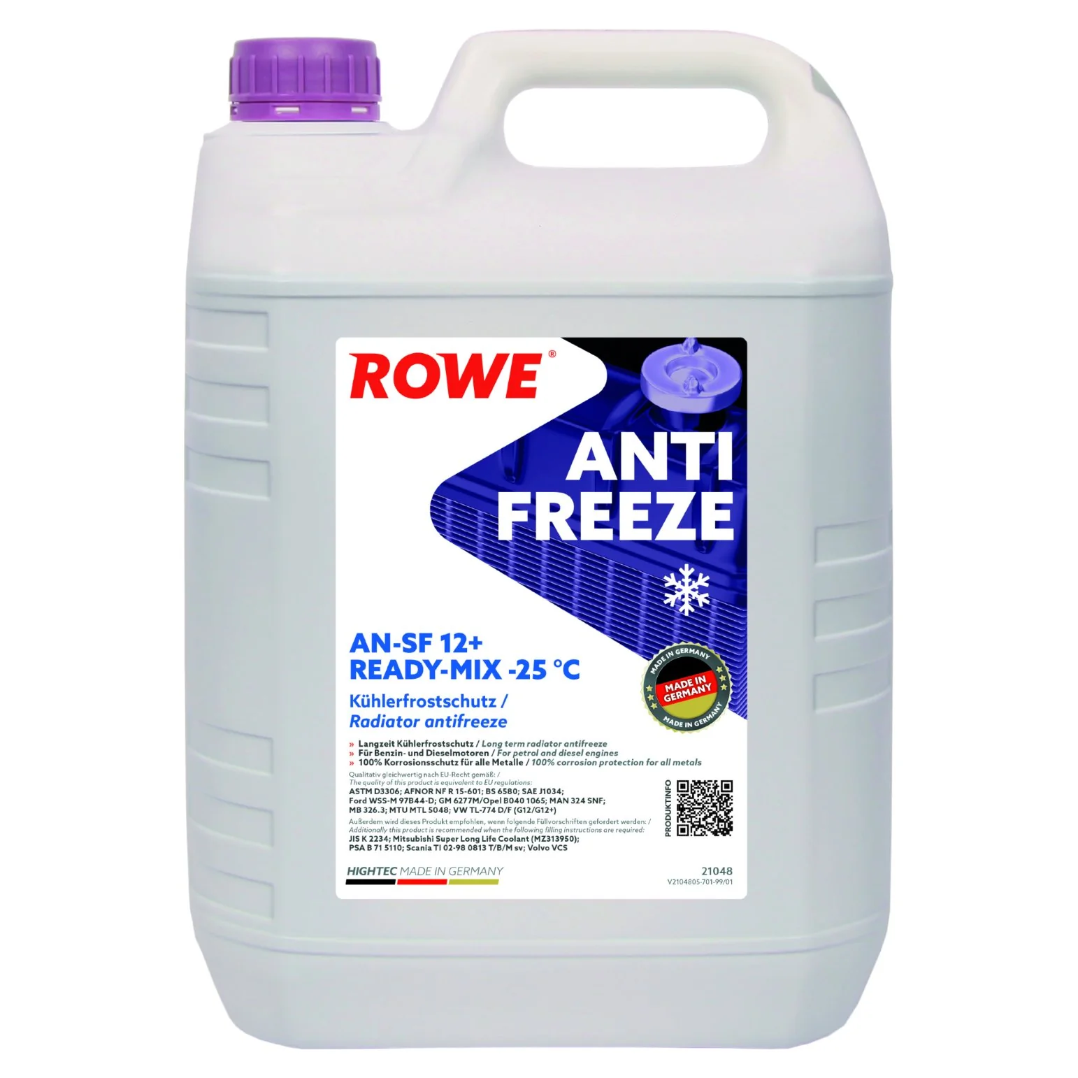 Антифриз HIGHTEC ANTIFREEZE AN-SF 12+ READY-MIX (21048) (фіолетовий, готовий -25°С)