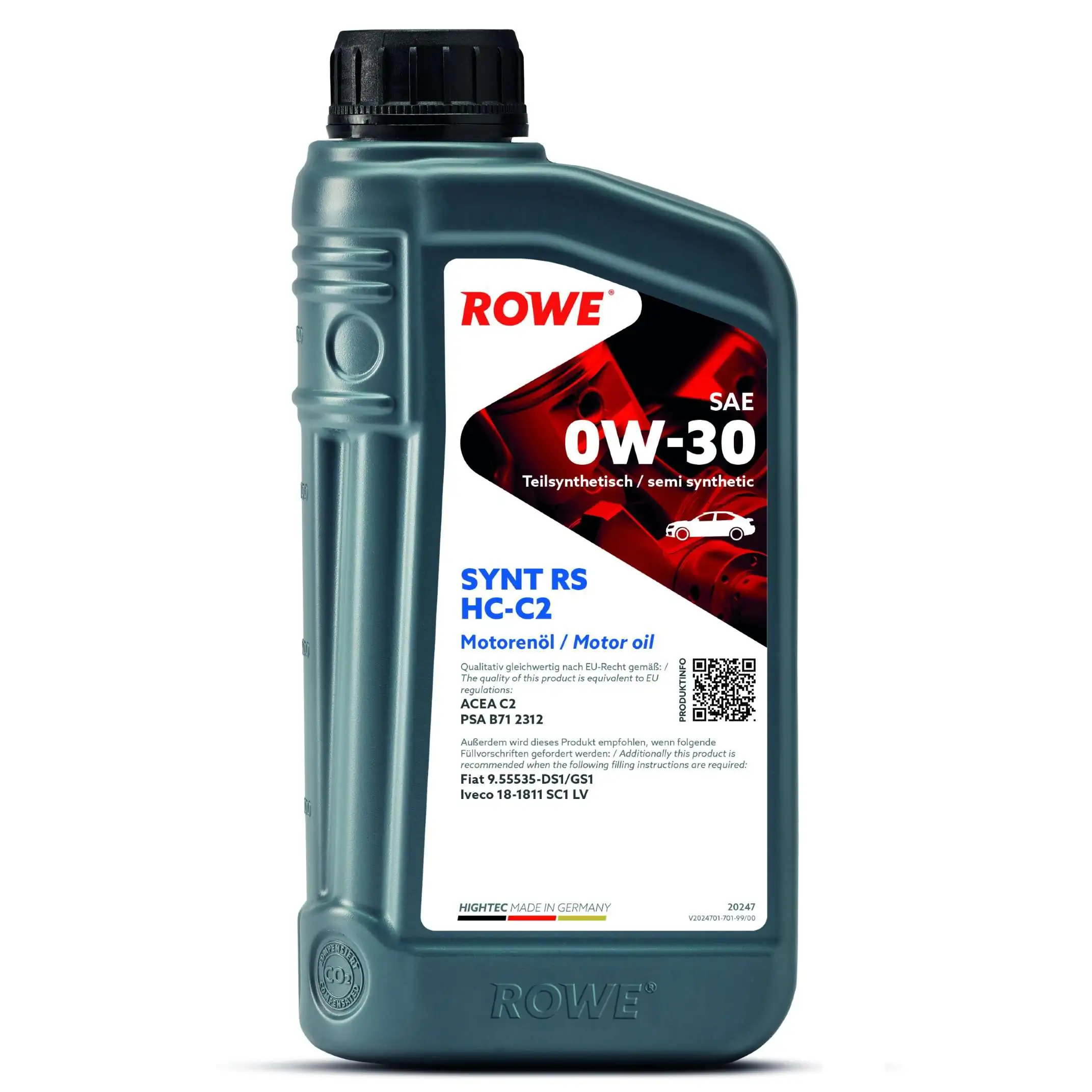 Моторна олива HIGHTEC SYNT RS SAE 0W-30 HC-C2 (20247)