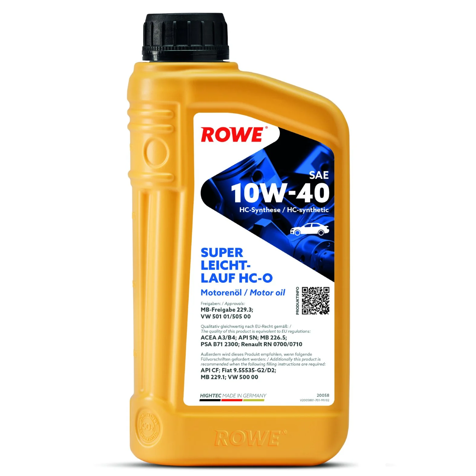 Моторна олива HIGHTEC SUPER LEICHTLAUF SAE 10W-40 HC-O (20058)