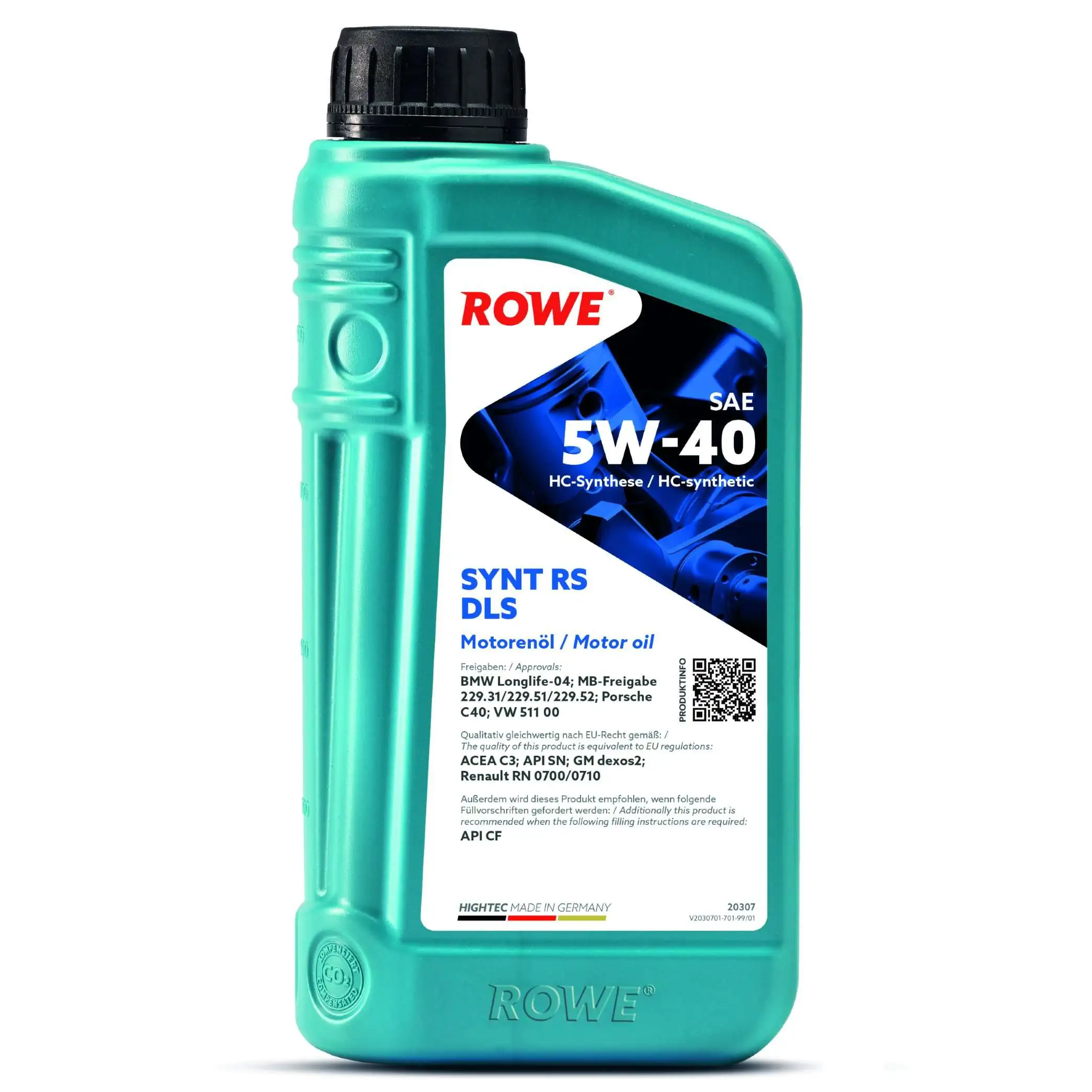 Моторна олива HIGHTEC SYNT RS DLS SAE 5W-40 (20307)