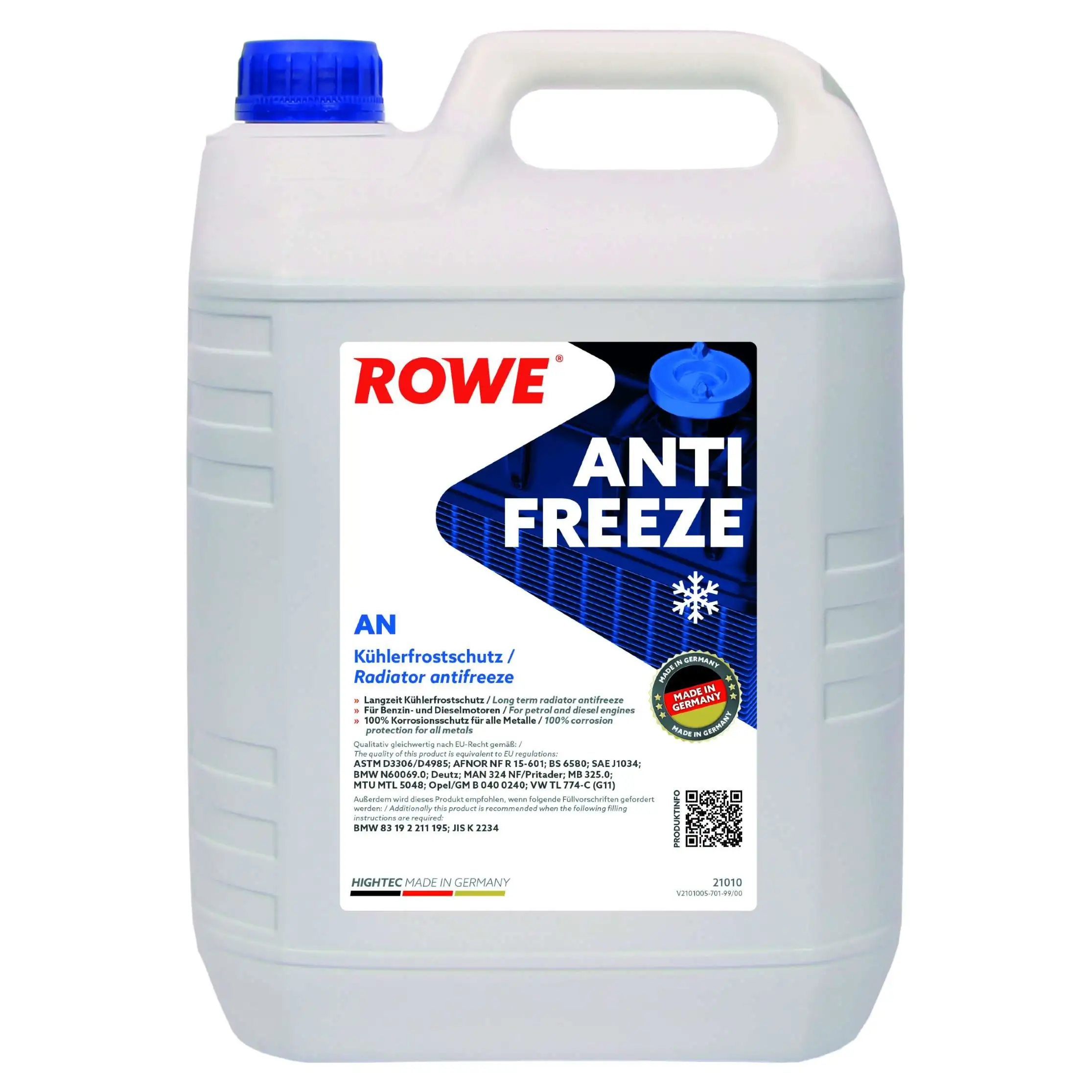 Антифриз HIGHTEC ANTIFREEZE AN (21010) (синій, концентрат -74°С)