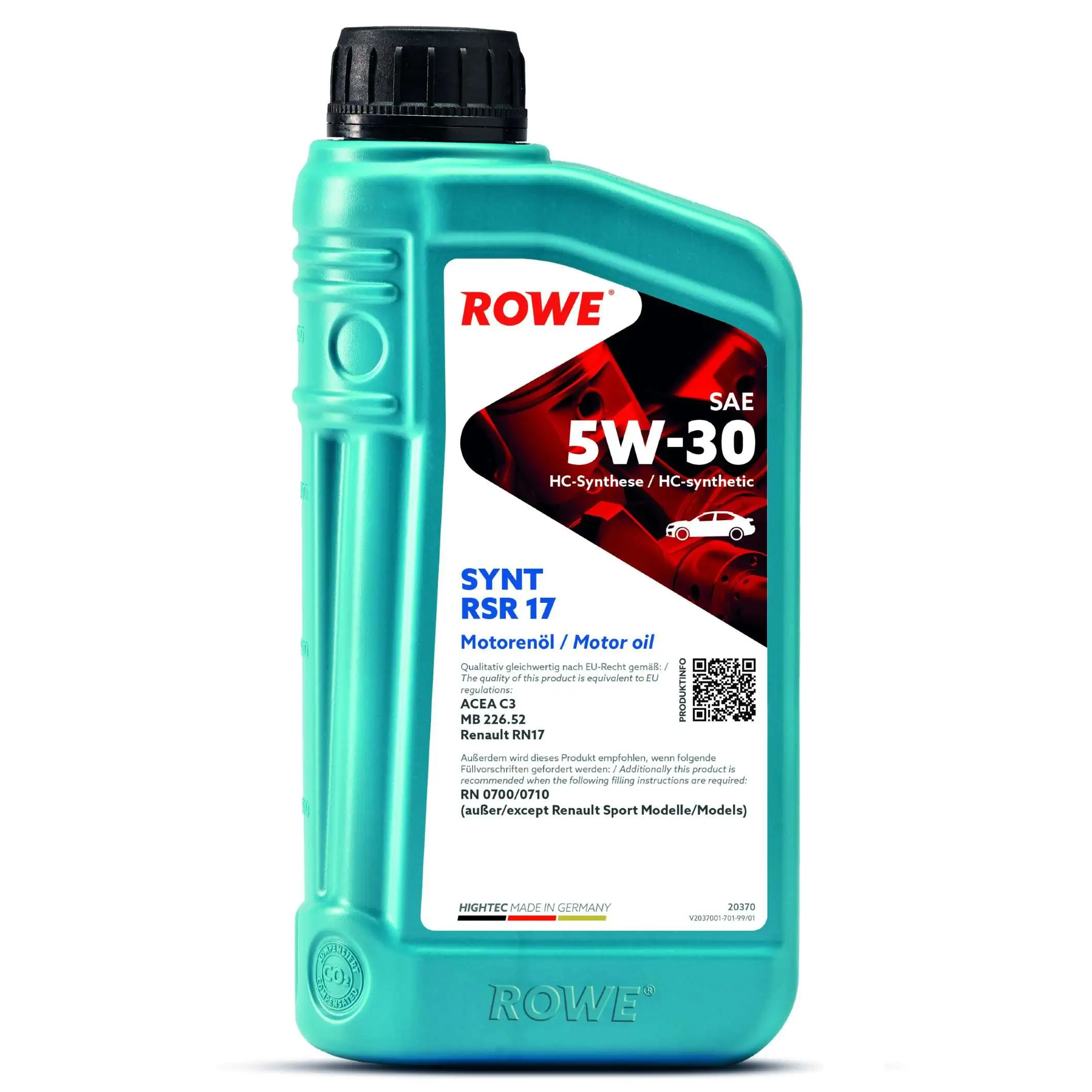 Моторна олива HIGHTEC SYNT RSR 17 SAE 5W-30 (20370)