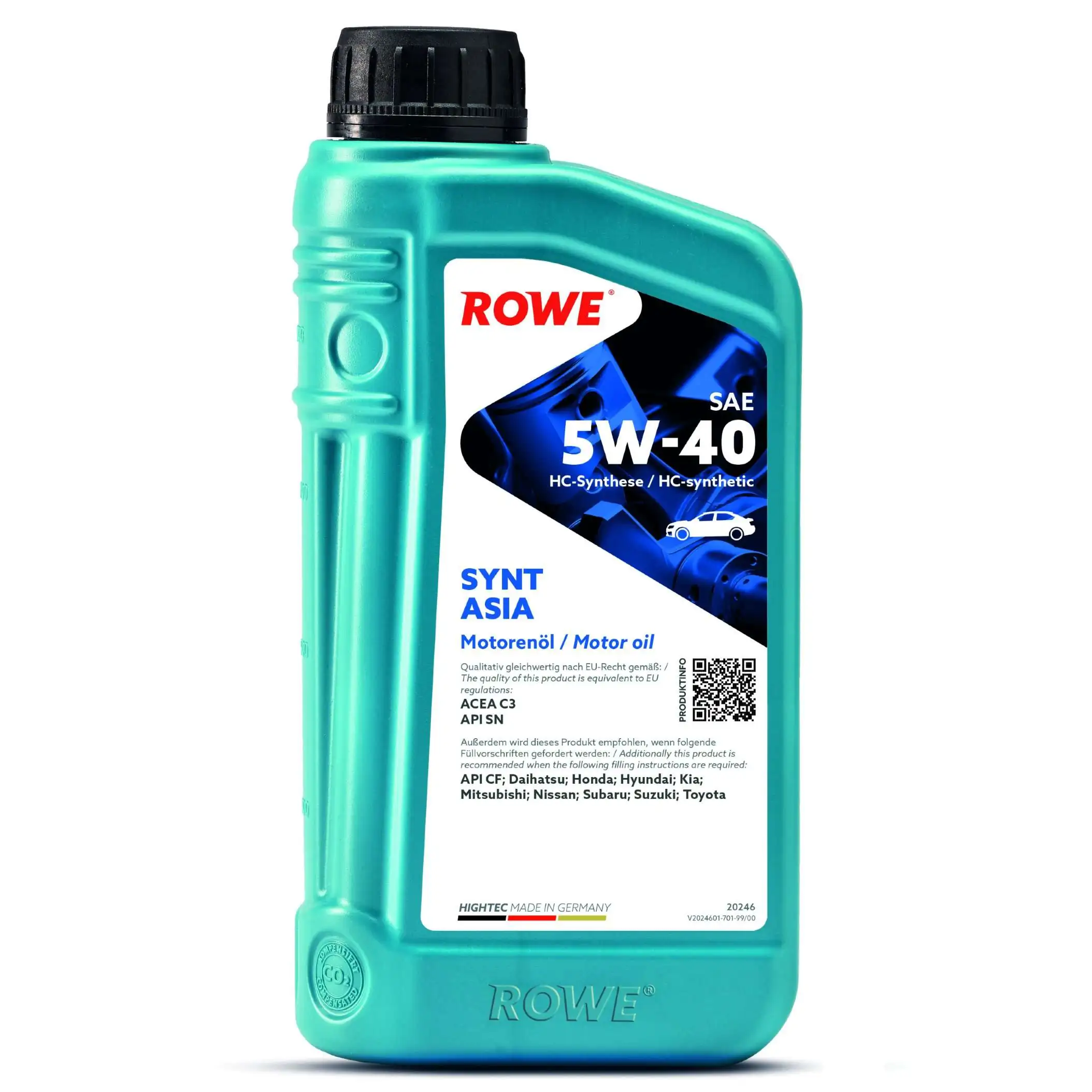 Моторна олива HIGHTEC SYNT ASIA SAE 5W-40 (20246)