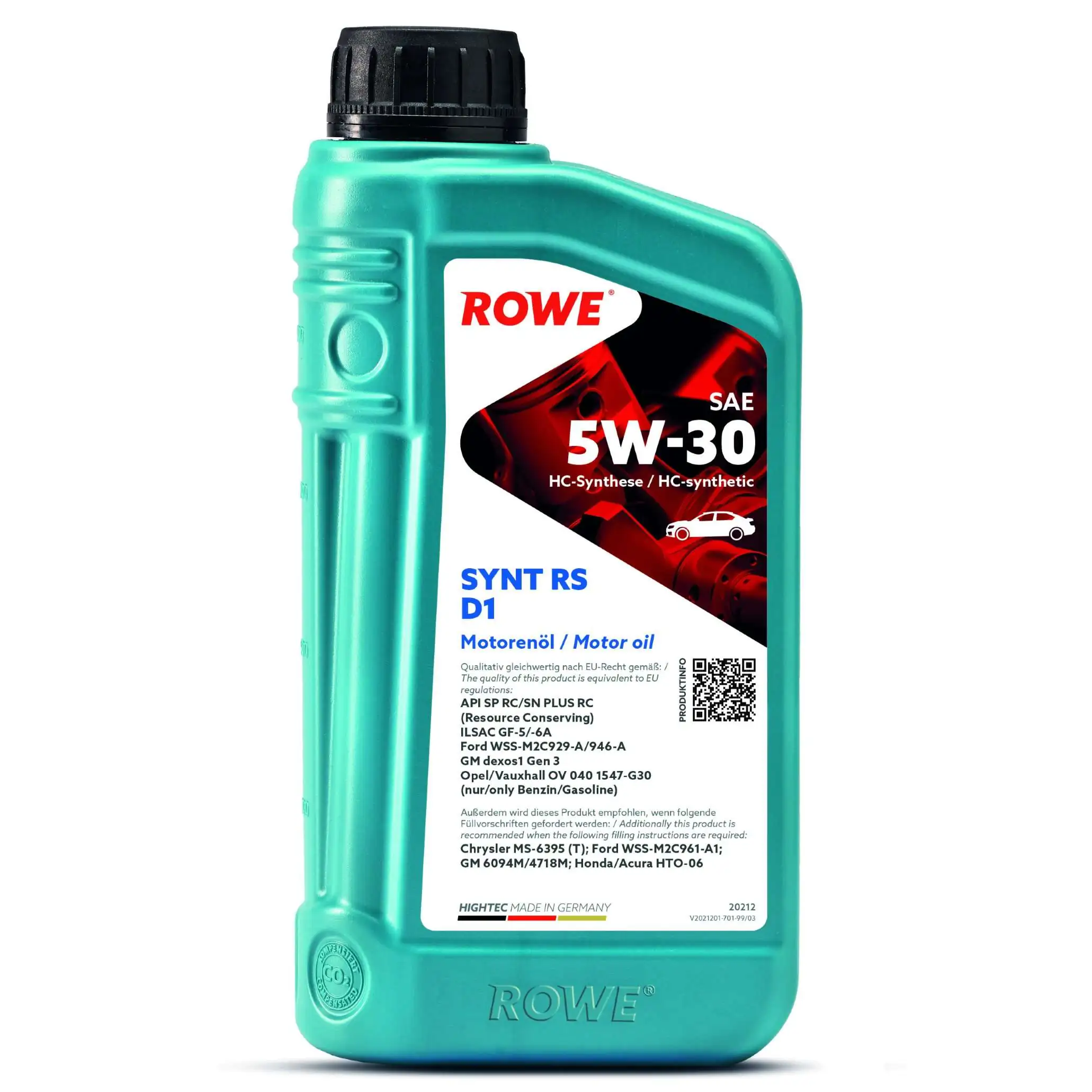 Моторна олива HIGHTEC SYNT RS D1 SAE 5W-30 (20212)