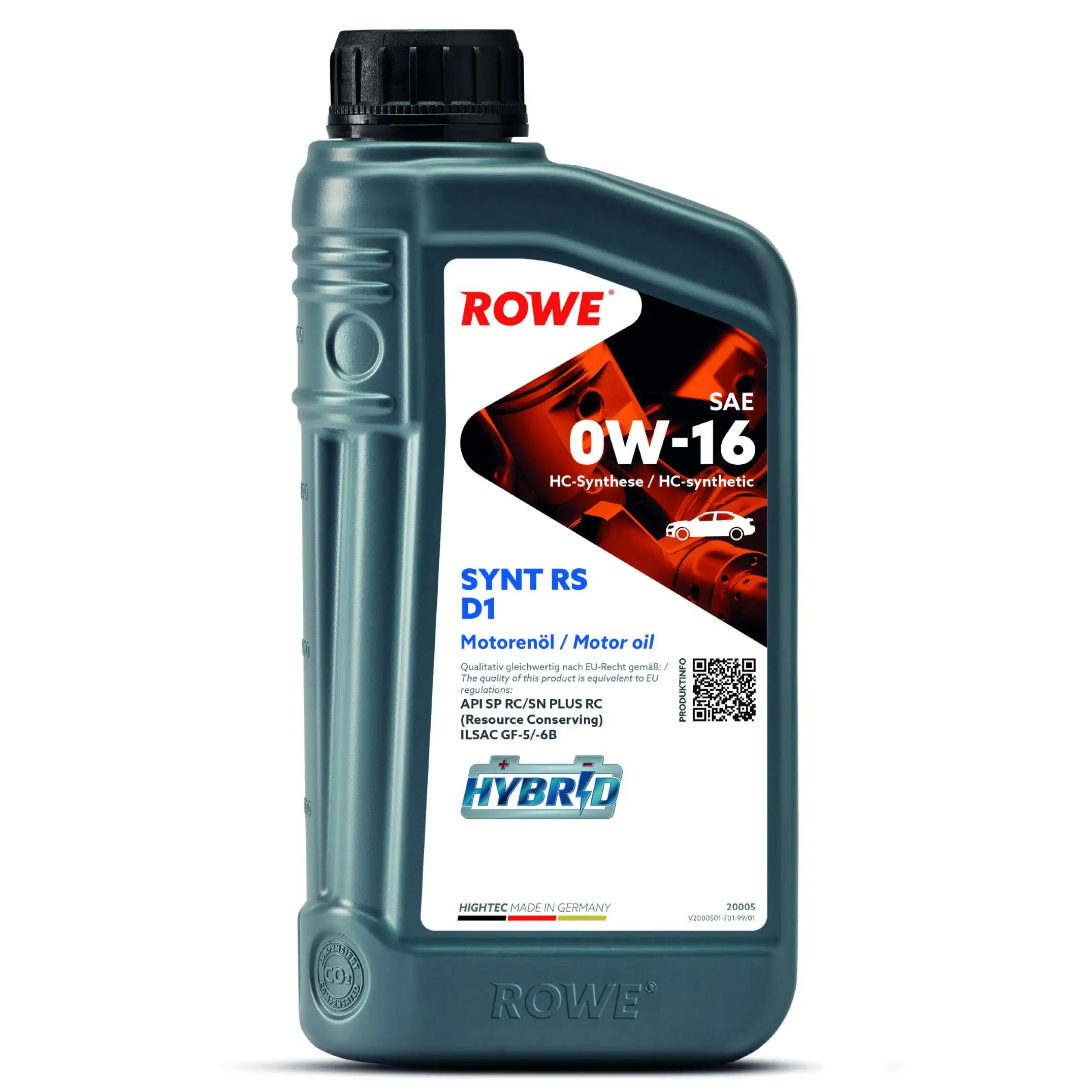 Моторна олива HIGHTEC SYNT RS D1 SAE 0W-16 (20005)
