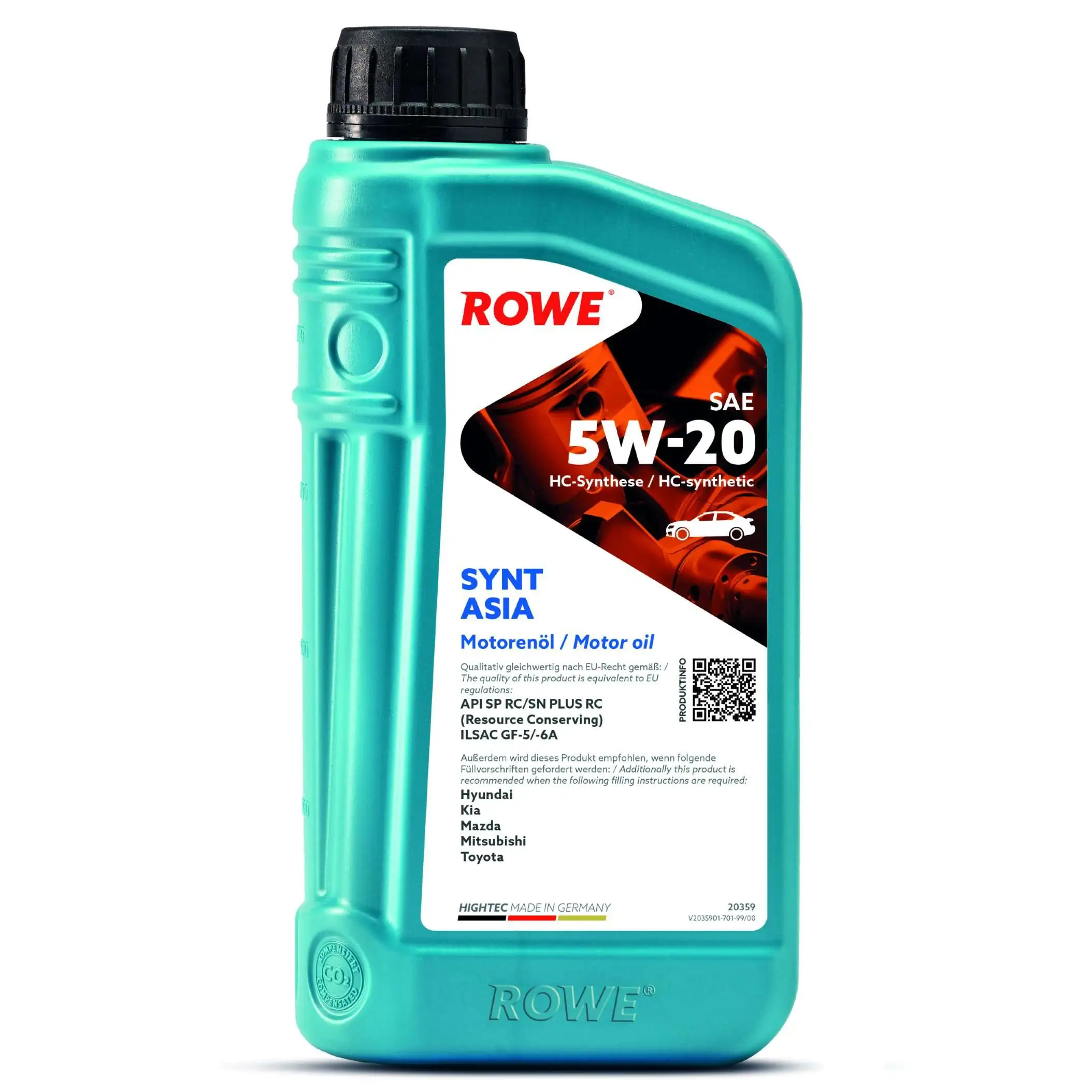 Моторна олива HIGHTEC SYNT ASIA SAE 5W-20 (20359)